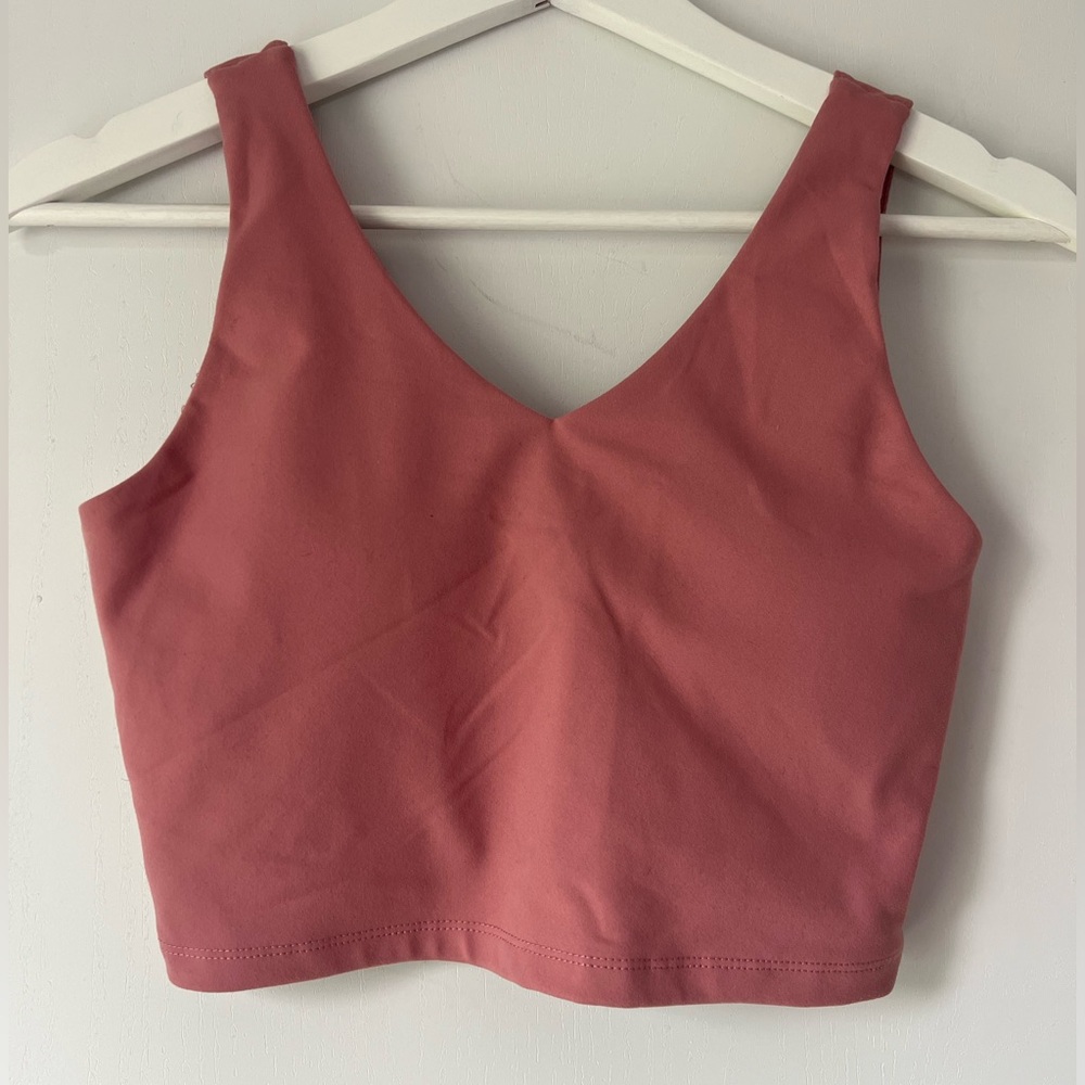 Wirefree v-neck Padded Yoga/sport bra, size US small, new never used